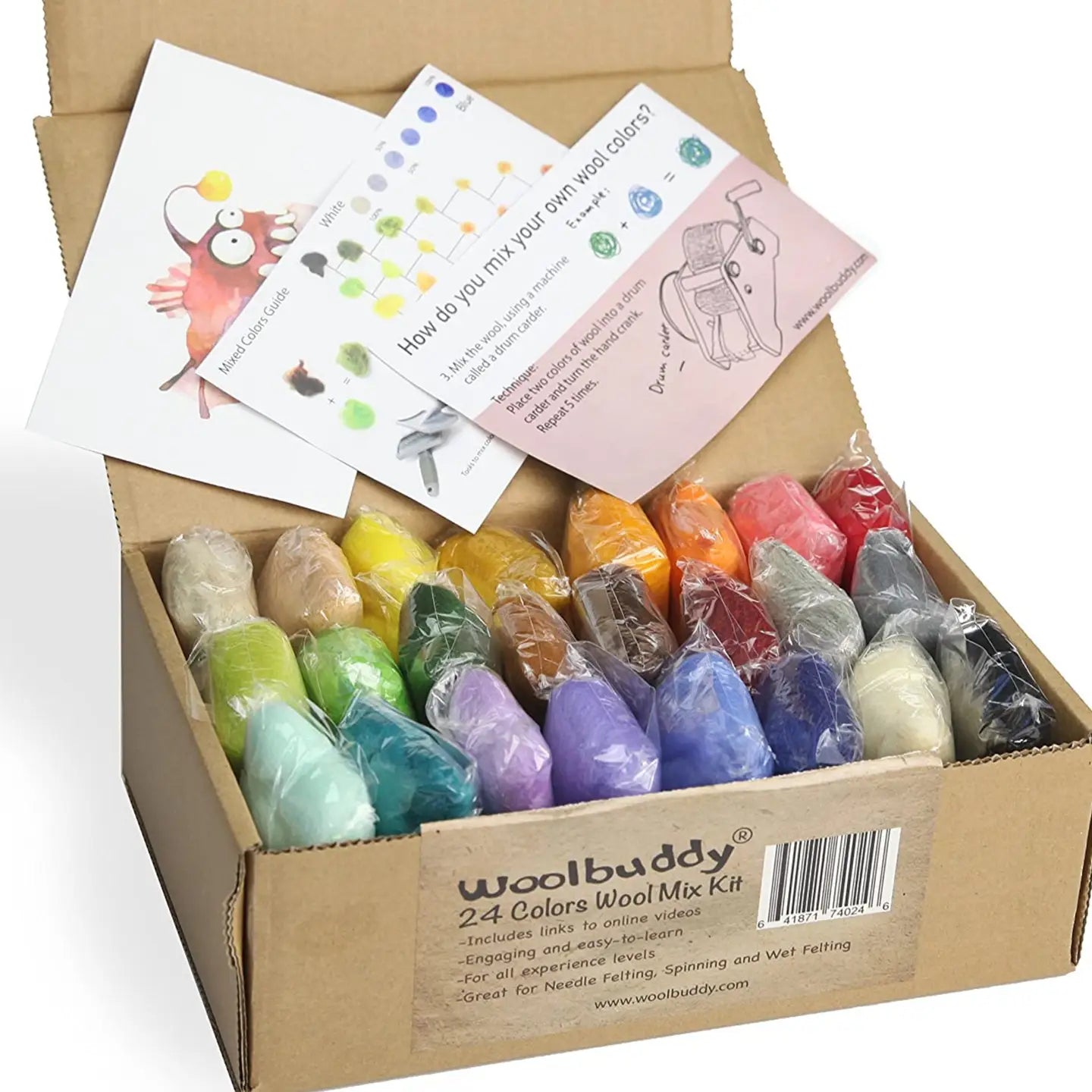 Woolbuddy 24 Color Wool Mix Kit