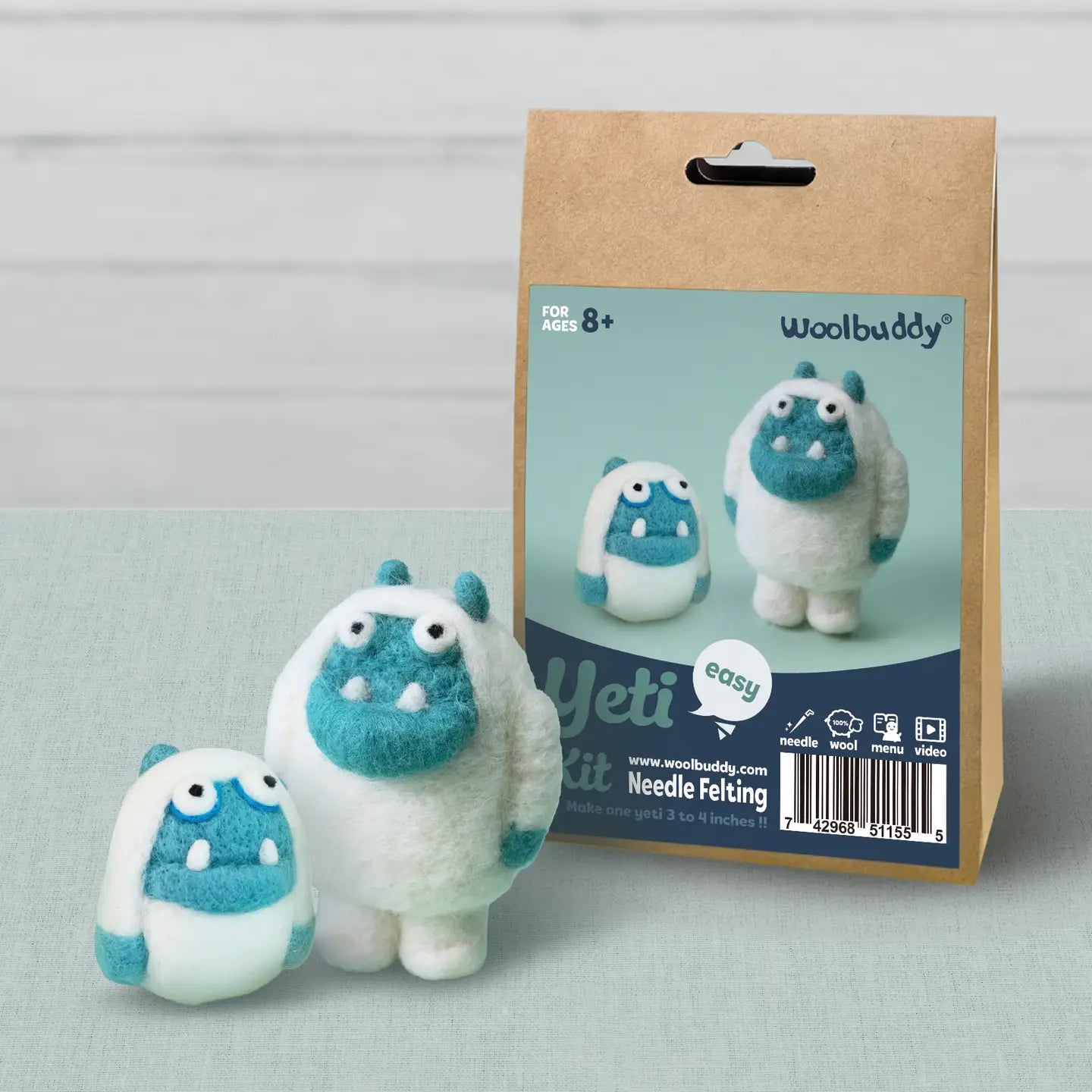 Woolbuddy Mini Needle Felting Kits (Beginner & Intermediate)