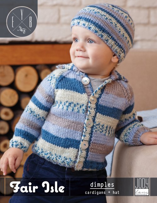 Dimples Cardigan and Hat