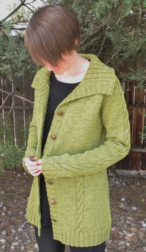 1504 Women's Top Down Cable Cardigan
