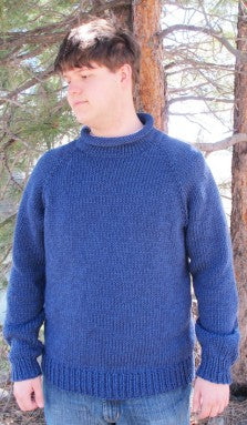1110 Bulky Top Down Pullover for Men
