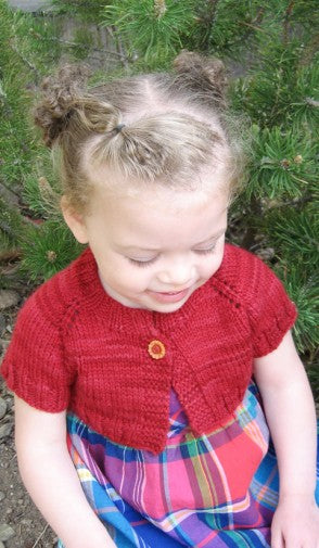 288 Little Girl's Shrug, sizes 18mos to 10yrs, worsted weight