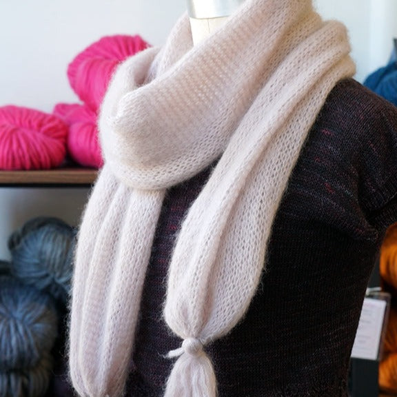 Silk Scarf with Tassel Kit — ImagiKnit