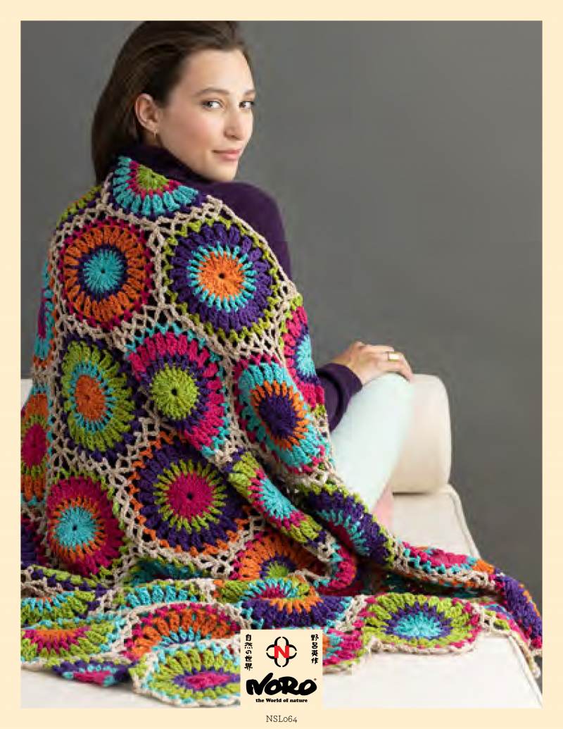 Noro Koko Crochet Circle Blanket Pattern
