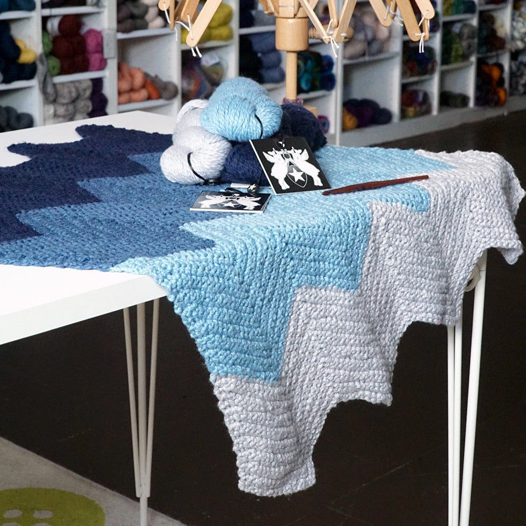 Sunset Stroll(er) Blanket Crochet Kit — ImagiKnit