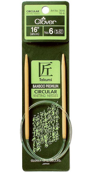 Takumi Bamboo Circular Knitting Needles 24-Size 15/10mm