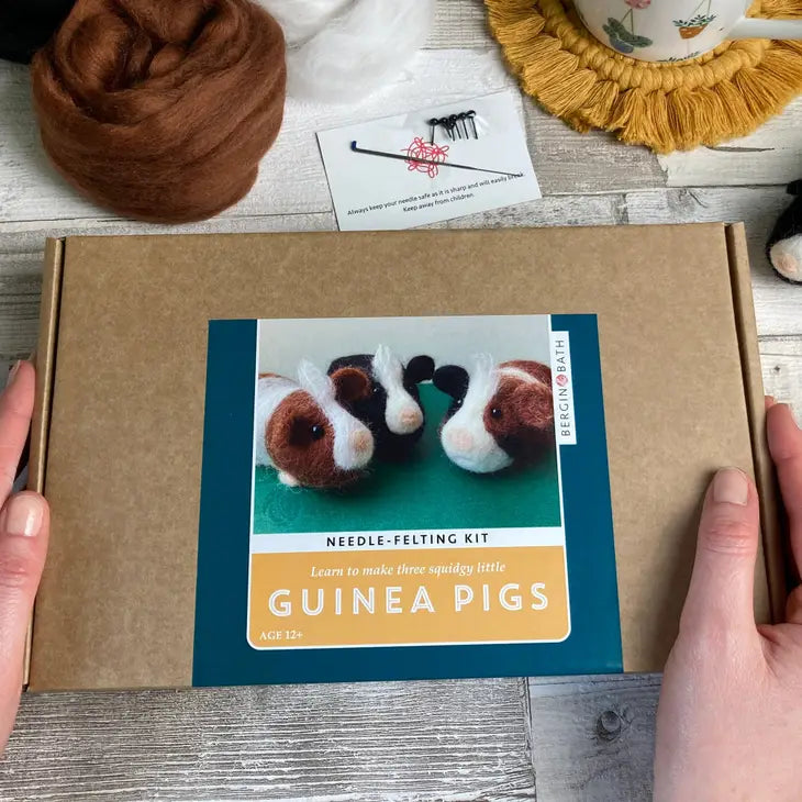 Bergin & Bath Needle Felting Kit (Guinea Pigs)