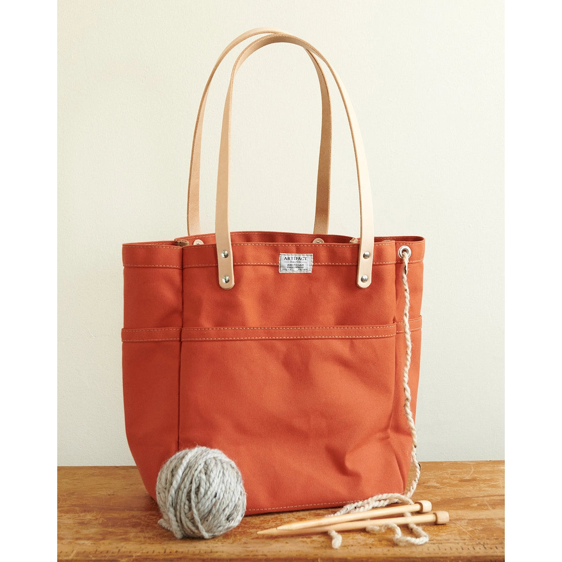 Wax Canvas & Leather Day Tote, ARTIFACT