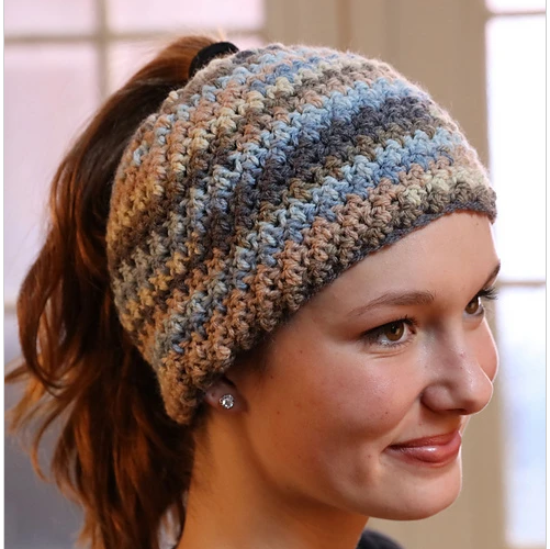 Crochet online ponytail hat