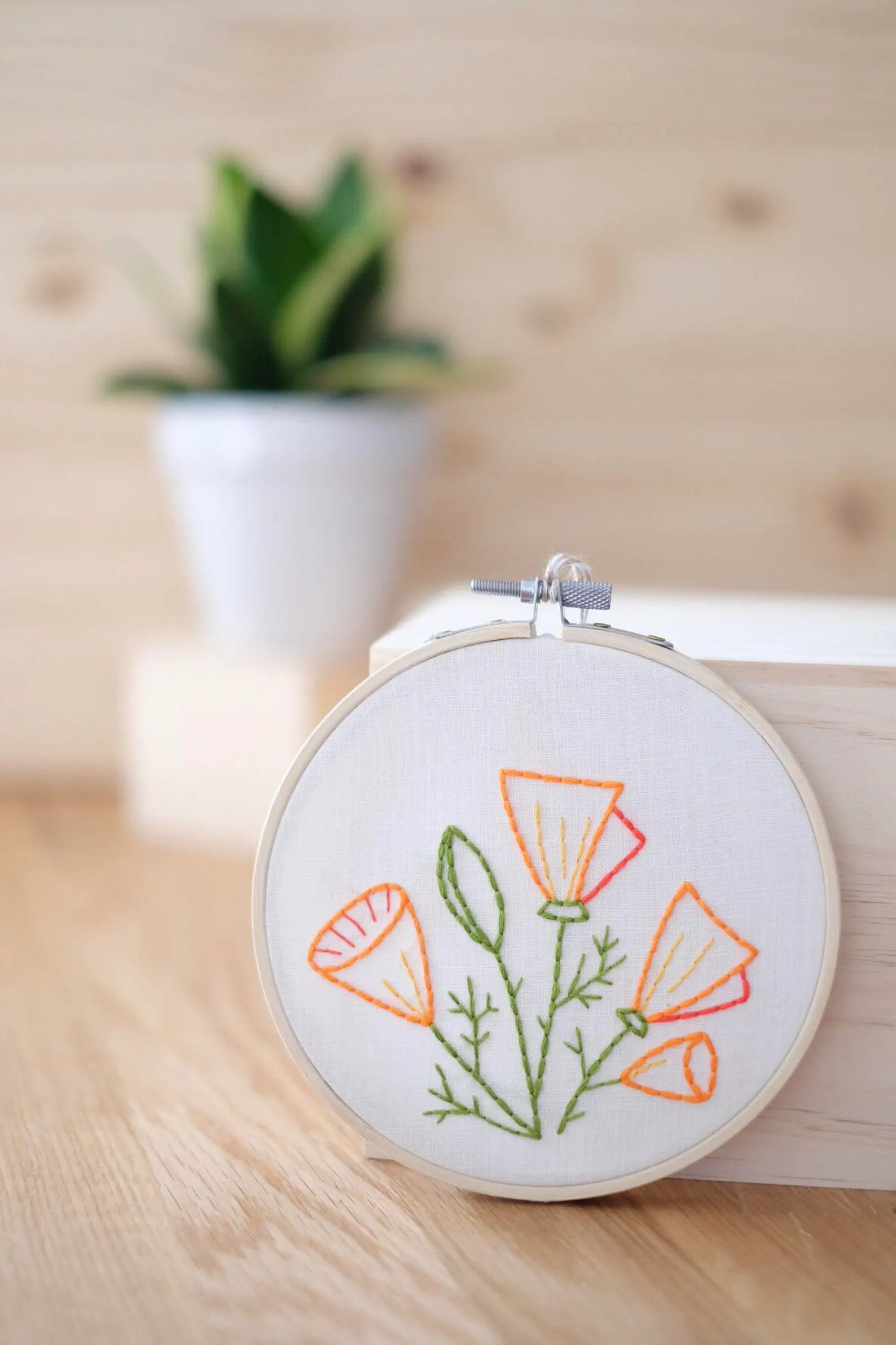 Mommy and Me Embroidery Kit Flower Embroidery Kit DIY Hand