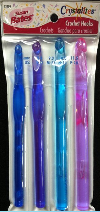 Crystalites Crochet Hook Pack - Small Hooks - SANE - Sewing and Housewares