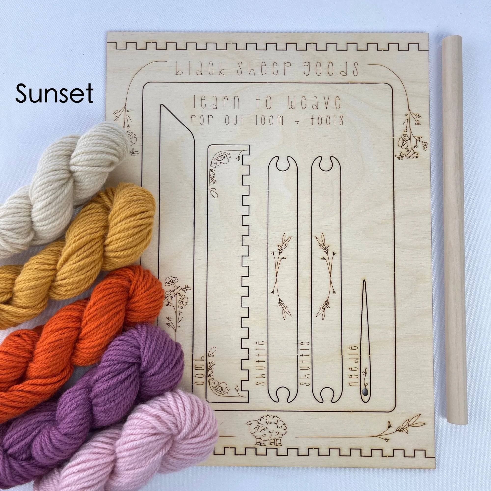 Learn to Weave Kit: Pop Out Loom and Tools