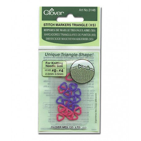 Clover 3148 Triangle Stitch Markers, XS
